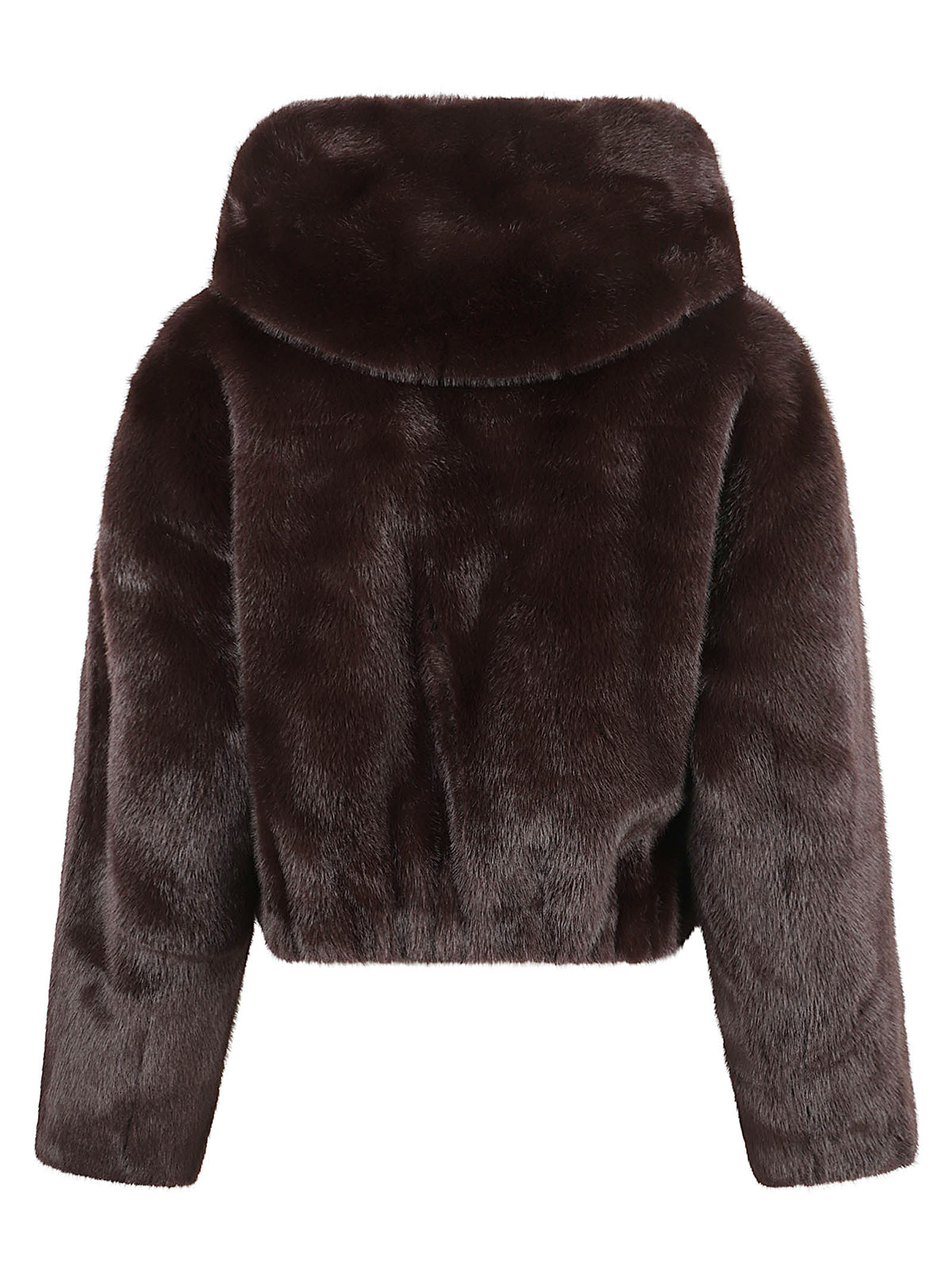 GIACCA DONNA EFFWTTO PELLICCIA GASTERIA - PINKO 107053 A3E9L72 MARRONE TESTA DI MORO PINKO 