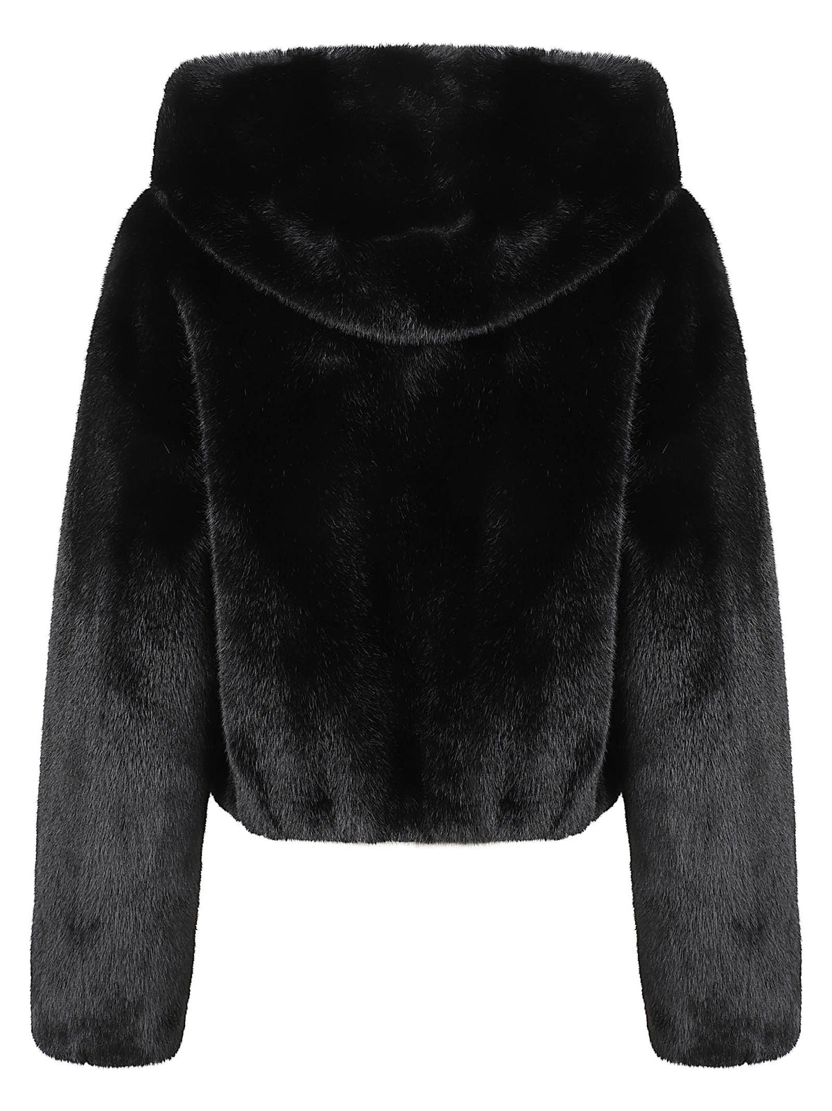 GIACCA ECO PELLICCIA CON CAPPUCCIO - PINKO 107053 A3E9Z99 NERO LIMOUSINE PINKO 