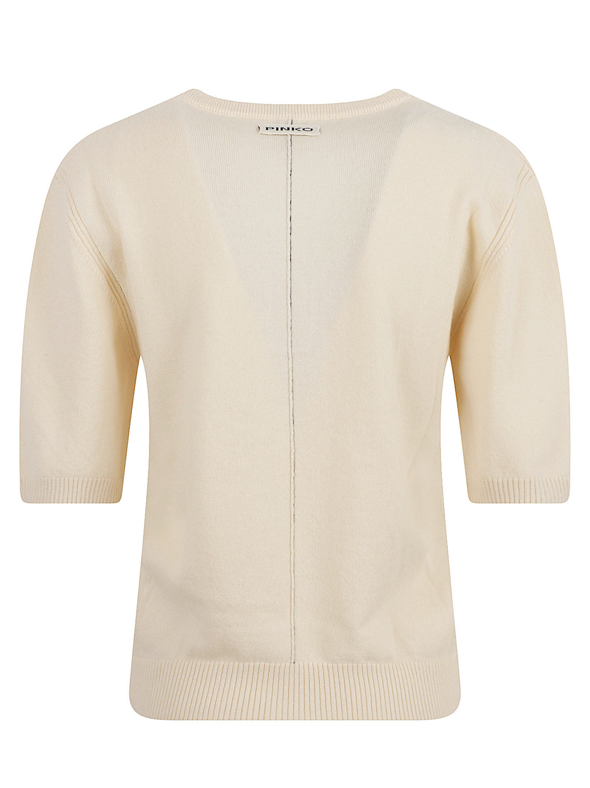 MAGLIONCINO DONNA MANICHE CORTE VARSAVIA SERAFIN- PINKO 107206 A3G1C15 BEIGE RUGIADA PINKO 