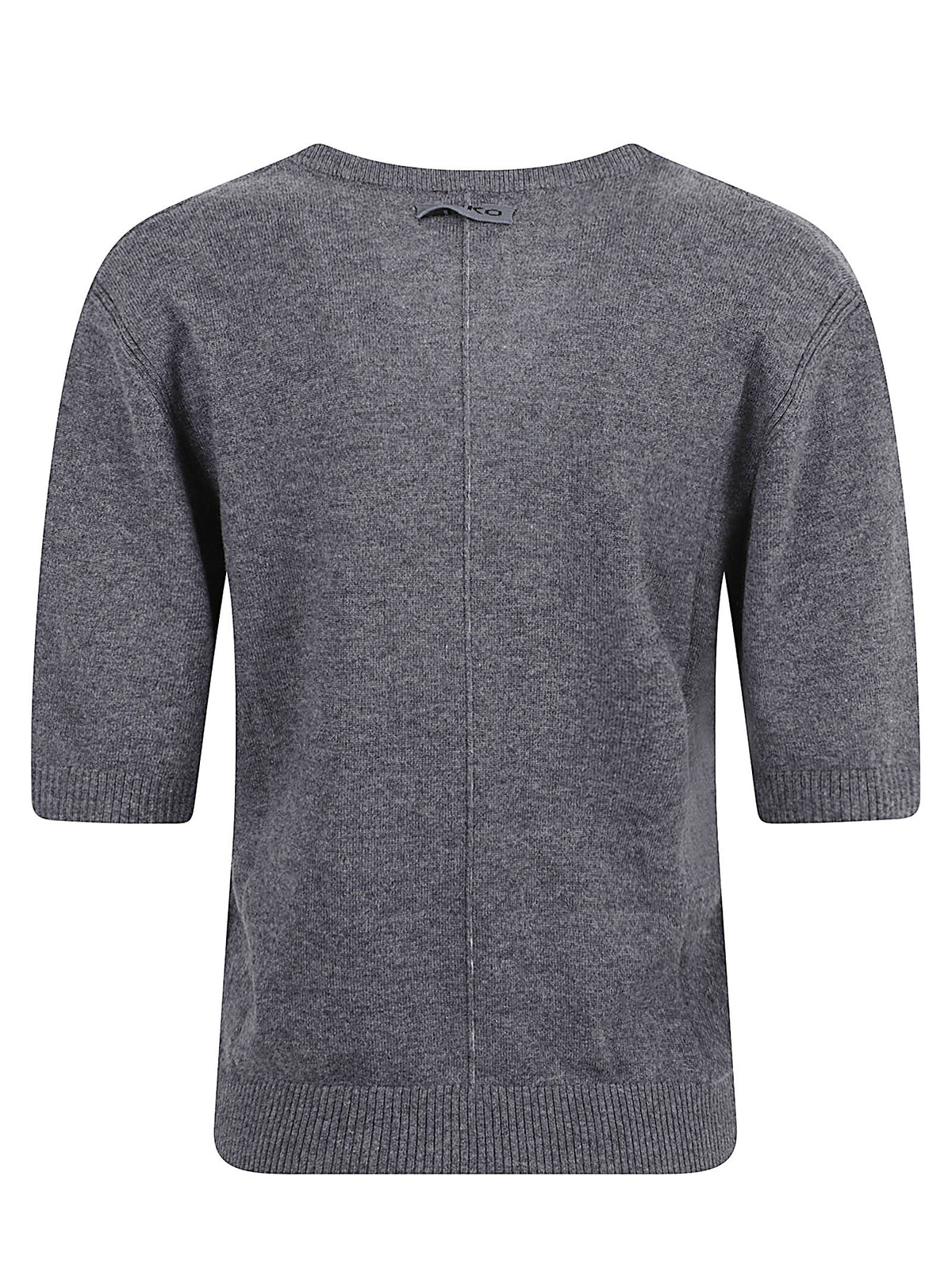 MAGLIONCINO DONNA A MANICA CORTA VARSAVIA SERAFIN - PINKO 107206 A3G1I76 GRIGIO CORVO PINKO 