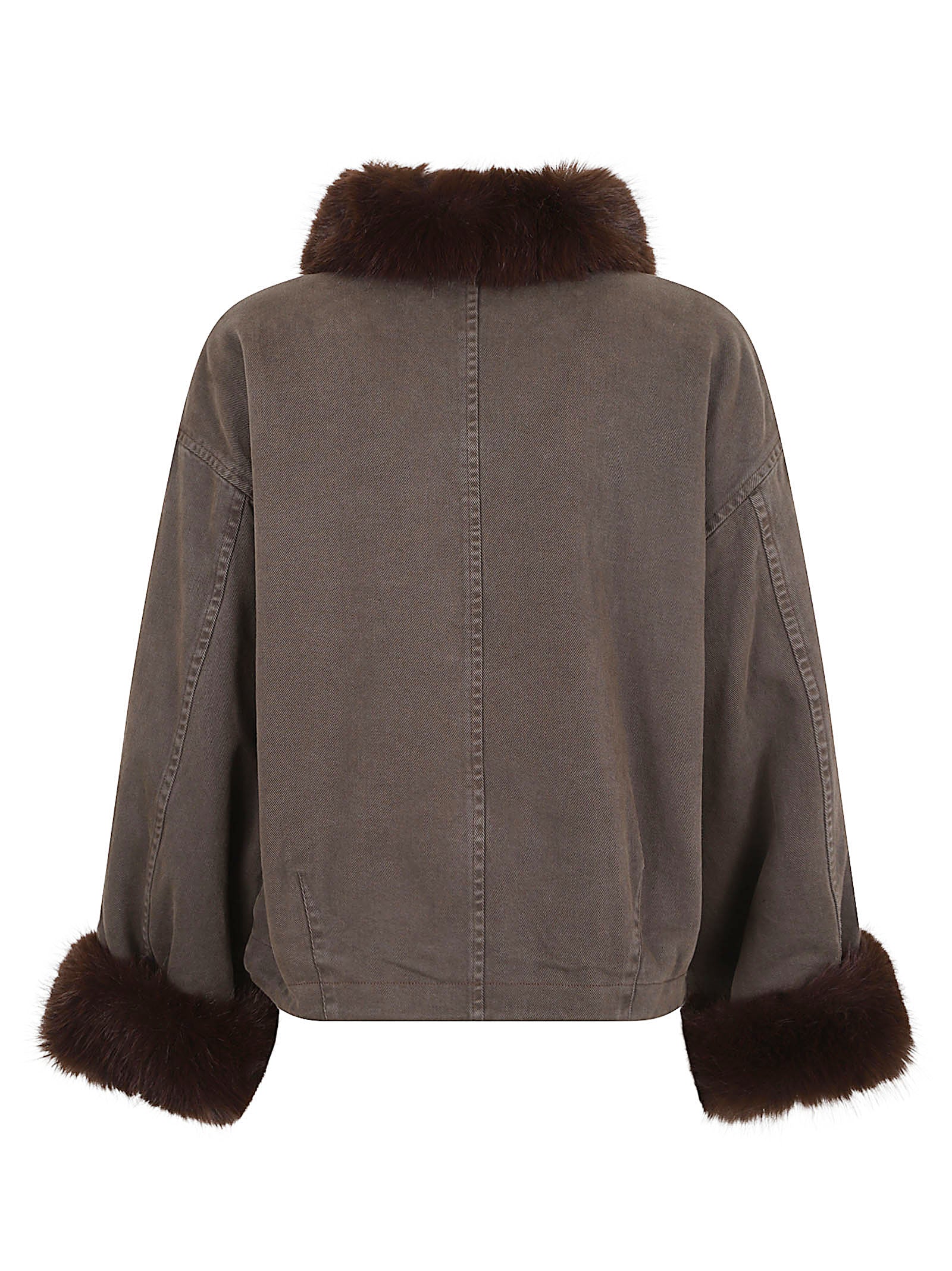GIACCA DONNA IN CANVAS MARRONE 107219 A3GVL64 MARRONE CAFFE PINKO 