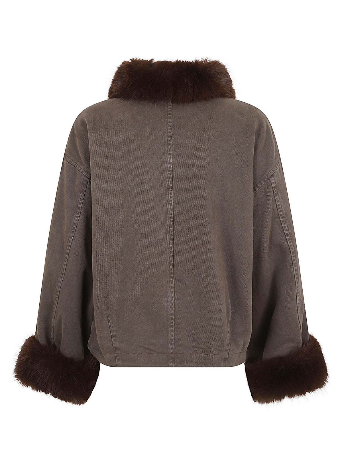 GIACCA DONNA IN CANVAS MARRONE GARLATE - PINKO 107219 A3GVL64 MARRONE CAFFE PINKO 
