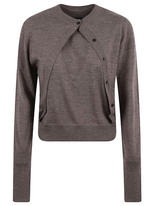 CARDIGAN DONNA IN MAGLIA FINE TALLIN - PINKO 107259 A3FYI66 BEIGE CORDA BUNGEE PINKO 