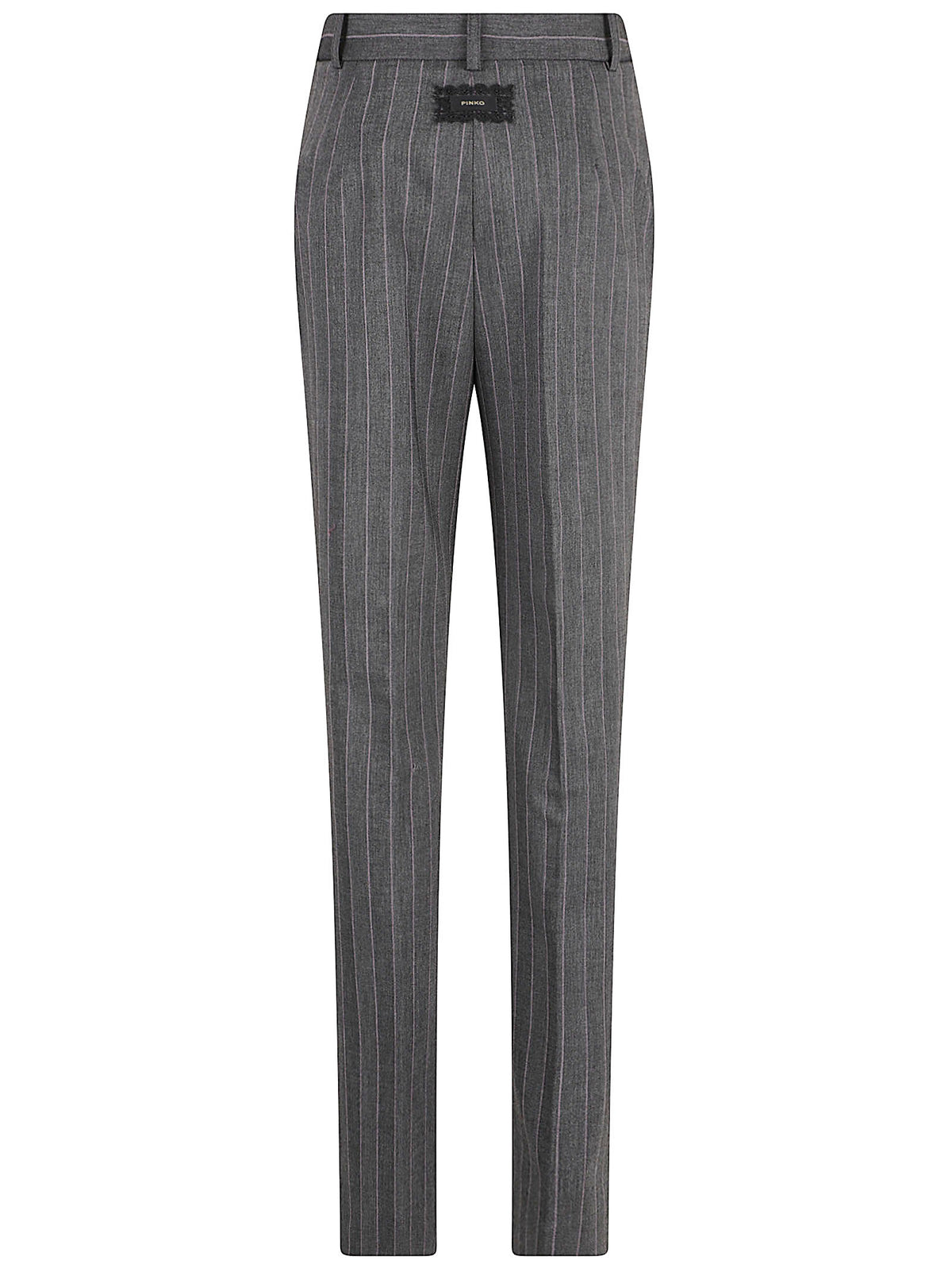 PANTALONE DONNA A SIGARETTA GESSATO PLEIONE - PINKO 107264 A3FFIN4 MULT GRIGIO ROSA PINKO 