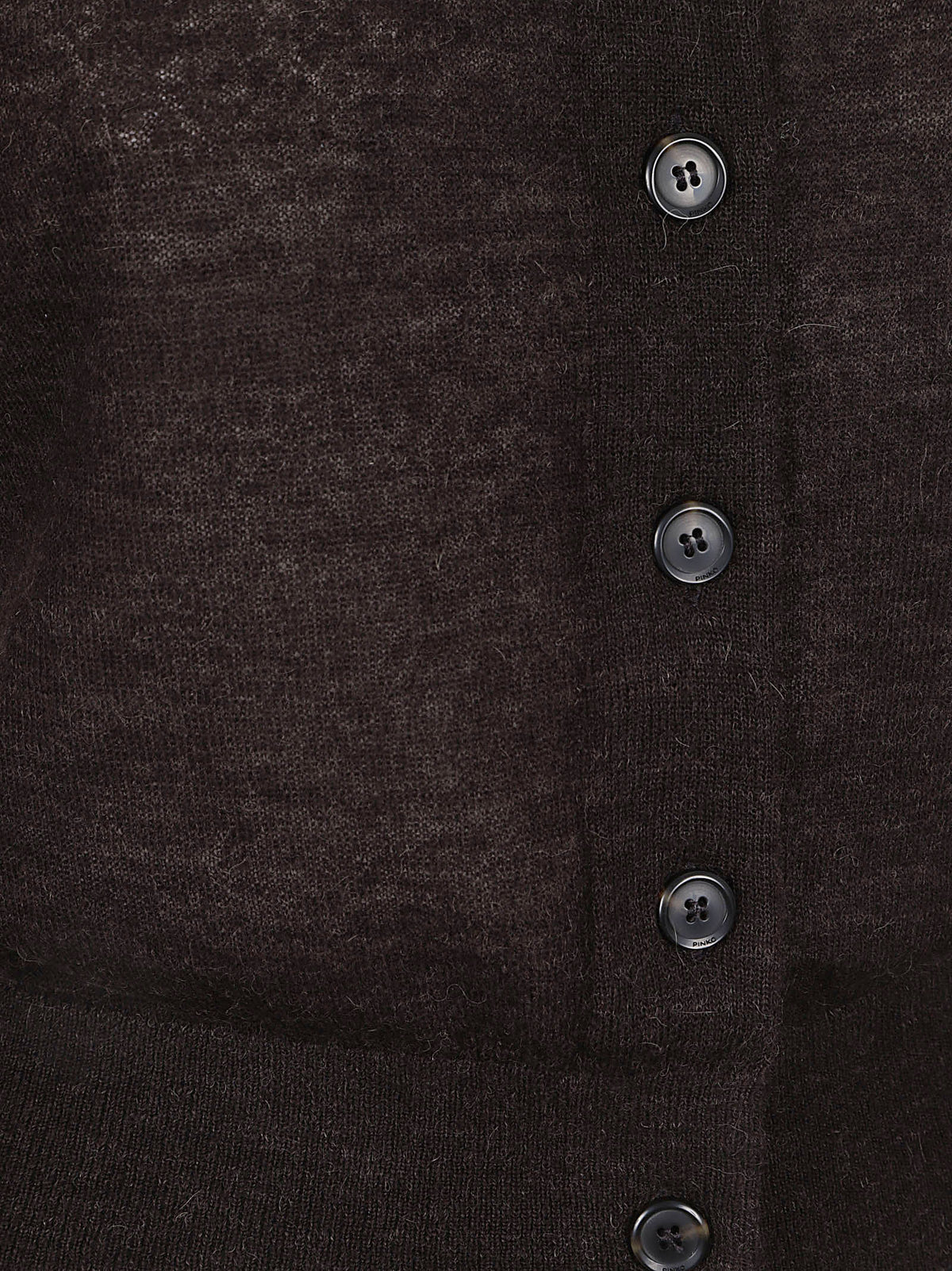 CARDIGAN DONNA CORTO CON COLLETTO MADRID - PINKO 107331 A3IQM05 MARRONE JAVA PINKO 