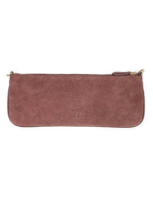 BORSA A SPALLA DONNA NEW HORIZONTAL FLAT - PINKO 107669 A0F6L88Q CASTANO INTENSO-ANTIQUE GOLD PINKO 