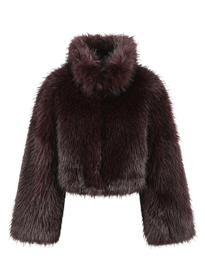 GIACCA DONNA EFFETTO PELLICCIA GRAVINA - PINKO 107789 A3OBW32 UVETTA PINKO 