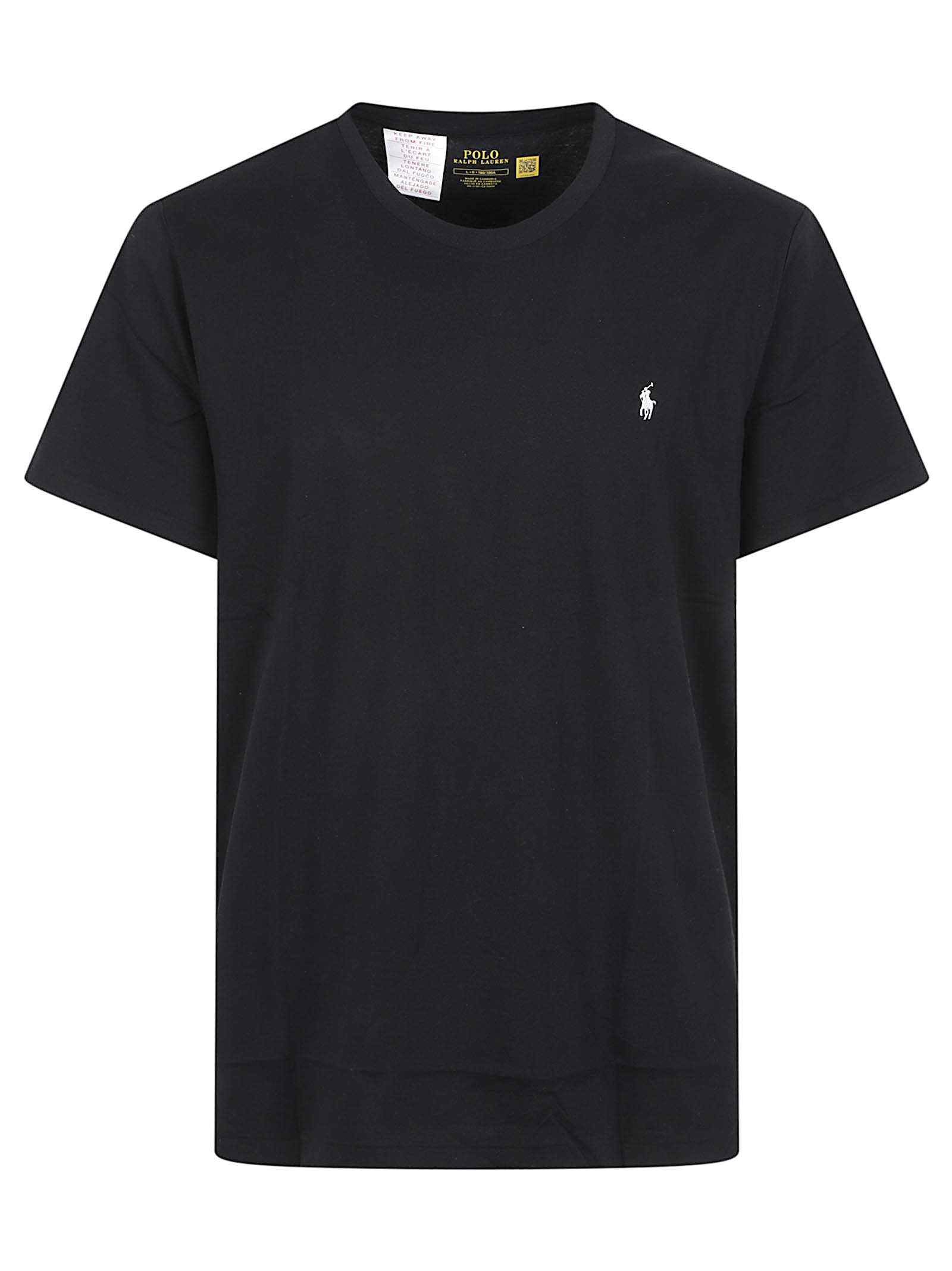 MAGLIETTA MANICHE CORTE UOMO 714844756 006 BLACK-WHITE PP RALPH LAUREN 