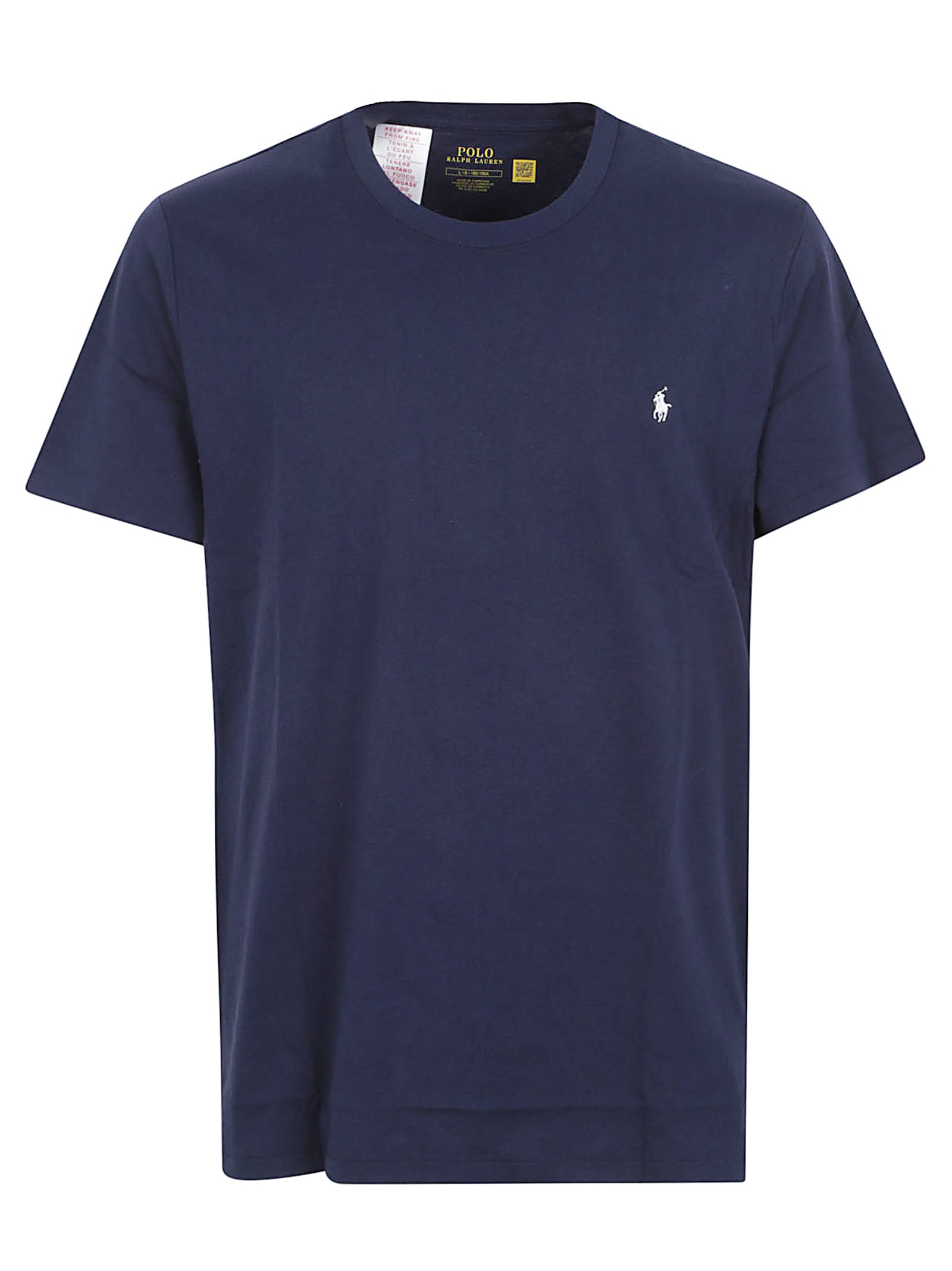 MAGLIETTA A MANICHE UOMO 714844756 007 NAVY-WHITE PP RALPH LAUREN 