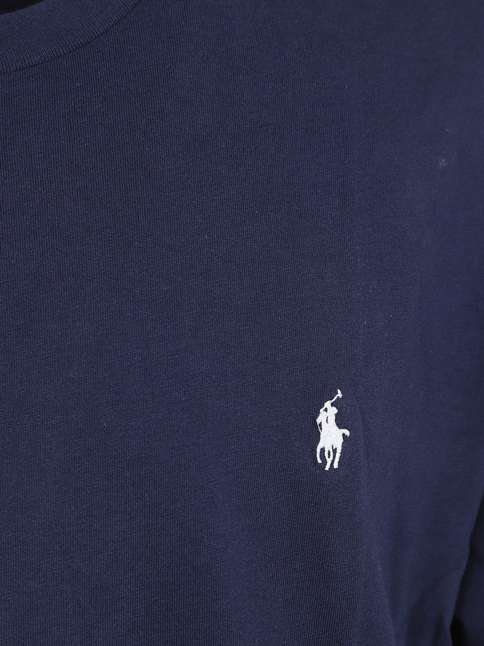 MAGLIETTA A MANICHE UOMO 714844756 007 NAVY-WHITE PP RALPH LAUREN 