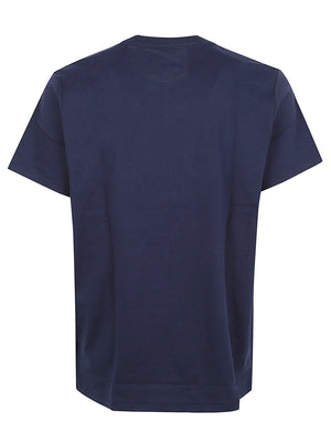 MAGLIETTA A MANICHE UOMO 714844756 007 NAVY-WHITE PP RALPH LAUREN 