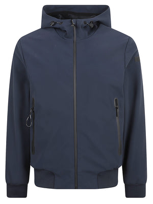 GIACCA UOMO SURFLEX WINTER THERMO HOOD ZIP - RRD<BR/> W26044 62 LEAD BLUE RRD 