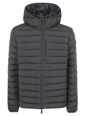GIACCA UOMO CON CAPPUCCIO JUNCUS - SAVE THE DUCK D31273M MIRO2110000 Black SAVE THE DUCK 