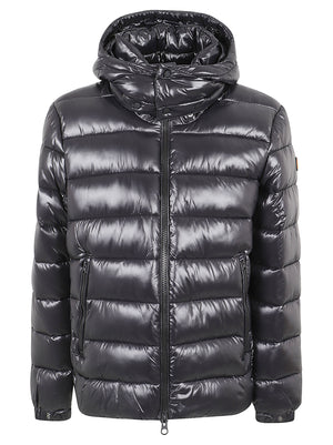 GIACCA UOMO CON CAPPUCCIO REMOVIBILE LOVE FLORIAN - SAVE THE DUCK<BR/> D31653M LOVE2110000 Black SAVE THE DUCK 