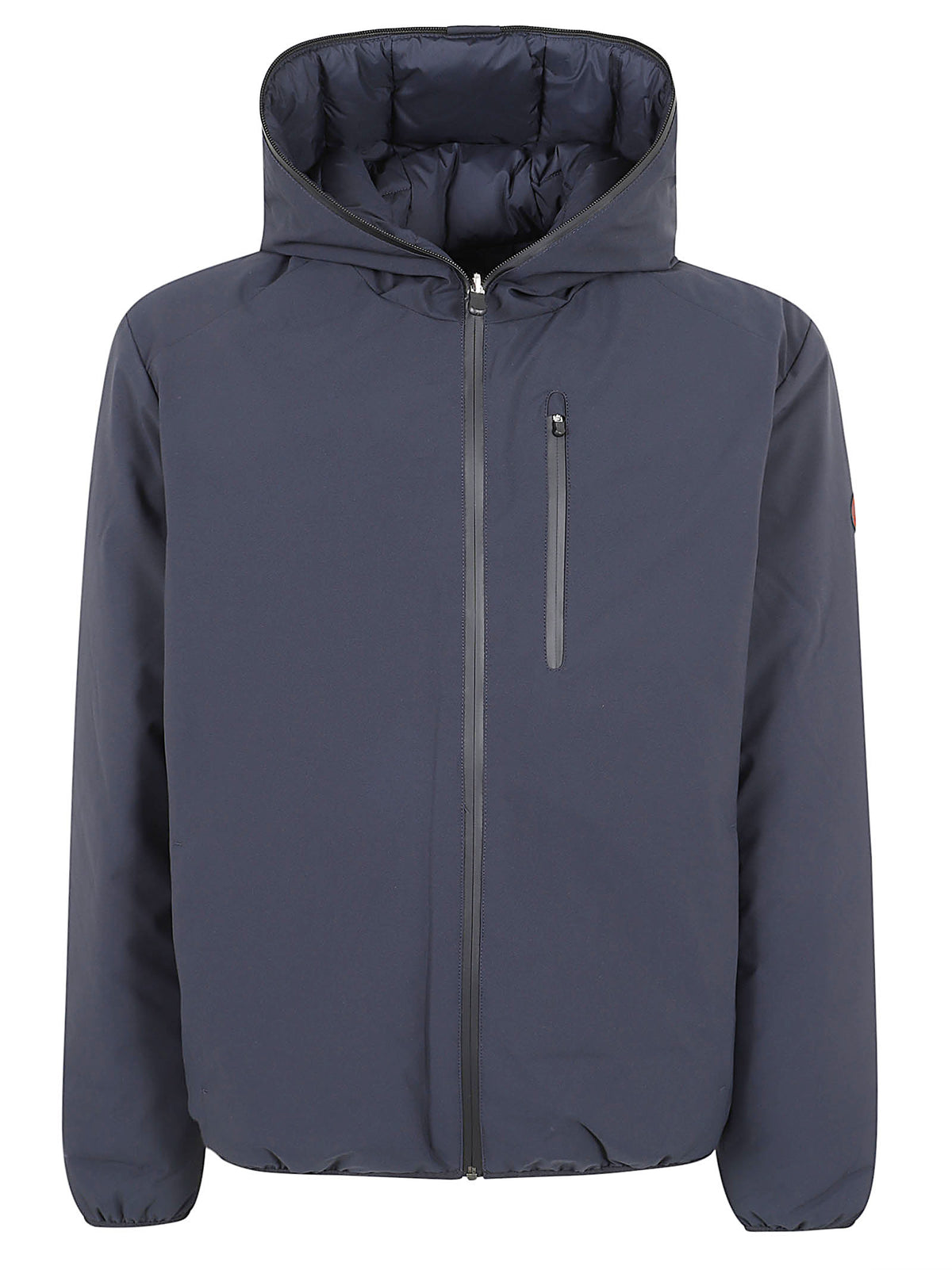 GIACCA UOMO REVERSIBILE CON CAPPUCCIO FISSO MATT - SAVE THE DUCK<BR/> D33600M MATT2190010 BLUE BLACK SAVE THE DUCK 