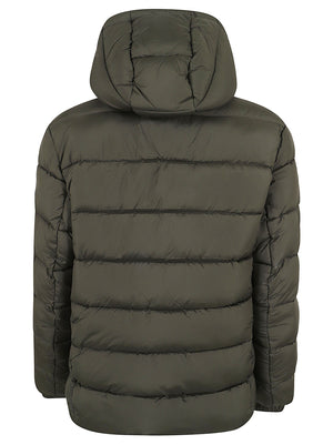 GIACCA UOMO CON CAPPUCCIO REMOVIBILE MIRO BORIS - SAVE THE DUCK D35560M MIRO2350078 SNAKE GREEN SAVE THE DUCK 