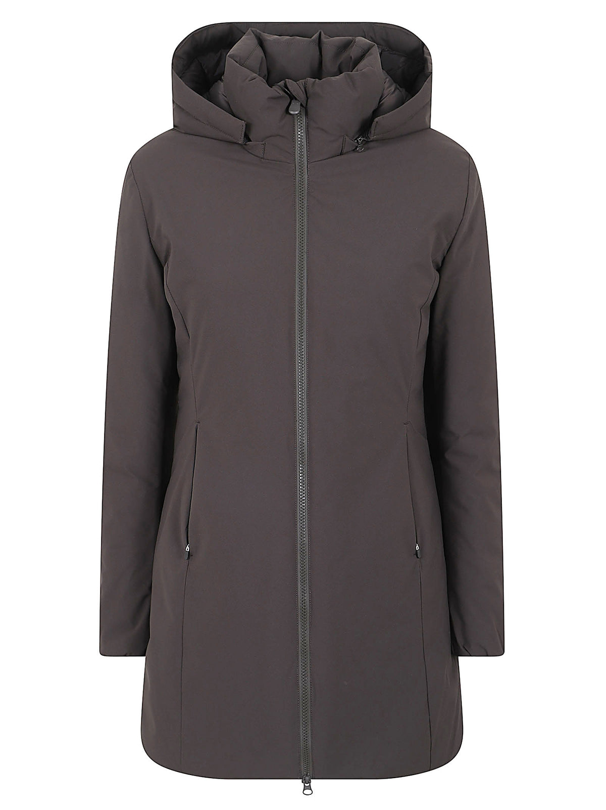 GIACCA DONNA CON CAPPUCCIO RACHEL - SAVE THE DUCK D40060W MATT2140009 BROWN BLACK SAVE THE DUCK 