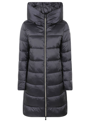 GIACCA DONNA CON CAPPUCCIO LYSA - SAVE THE DUCK<BR/> D40279W IRIS2110000 Black SAVE THE DUCK 