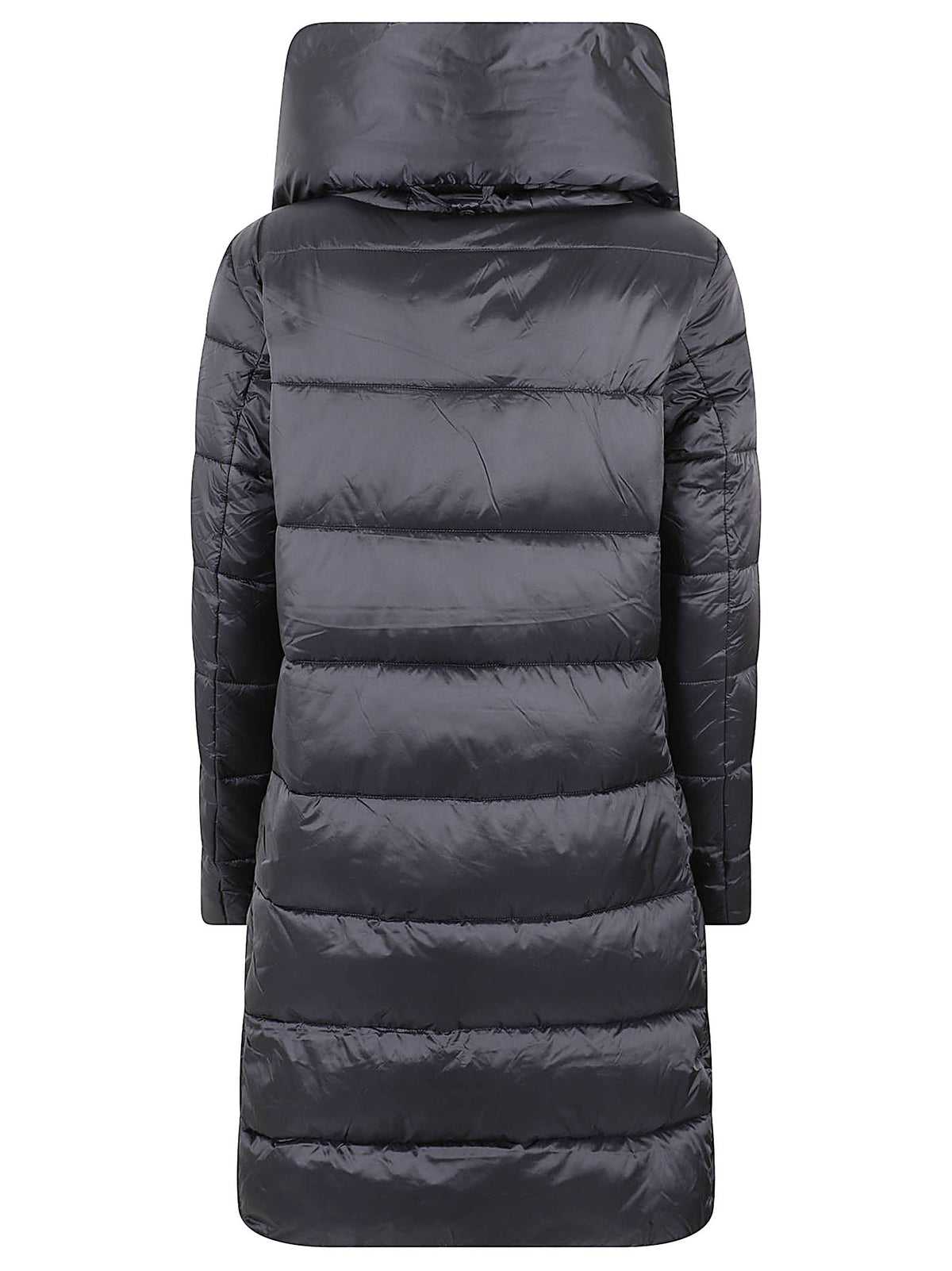 GIACCA DONNA CON CAPPUCCIO LYSA - SAVE THE DUCK<BR/> D40279W IRIS2110000 Black SAVE THE DUCK 
