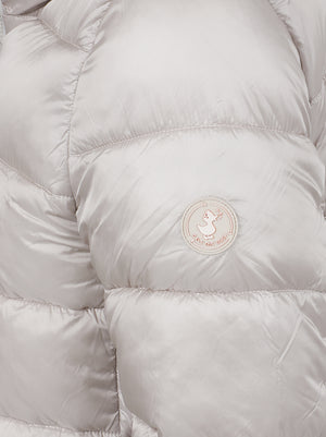 GIACCA IMBOTTITA DONNA CON CAPPUCCIO MATILDA - SAVE THE DUCK <BR/> D40280W JADE2140019 RAINY BEIGE SAVE THE DUCK 