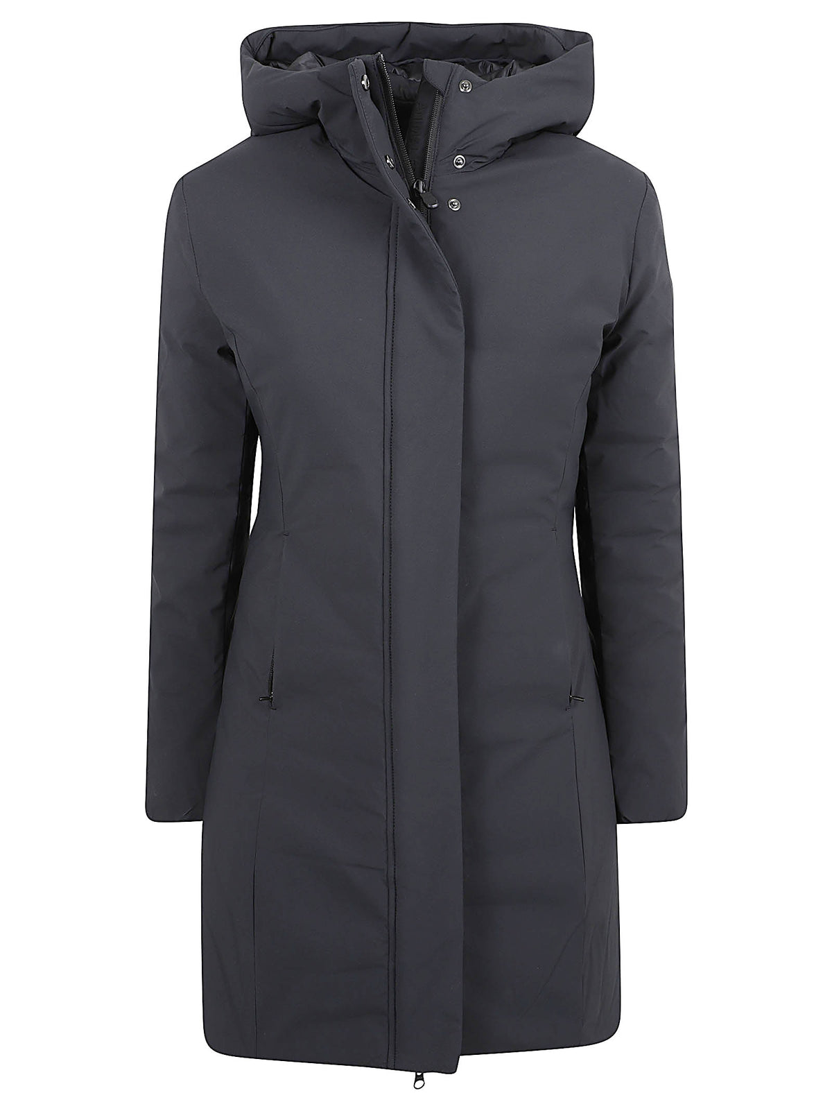 GIACCA LUNGA DONNA LEYLA - SAVE THE DUCK <BR/> D45430W MATT2310000 Black SAVE THE DUCK 