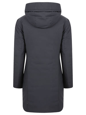 GIACCA LUNGA DONNA LEYLA - SAVE THE DUCK <BR/> D45430W MATT2310000 Black SAVE THE DUCK 
