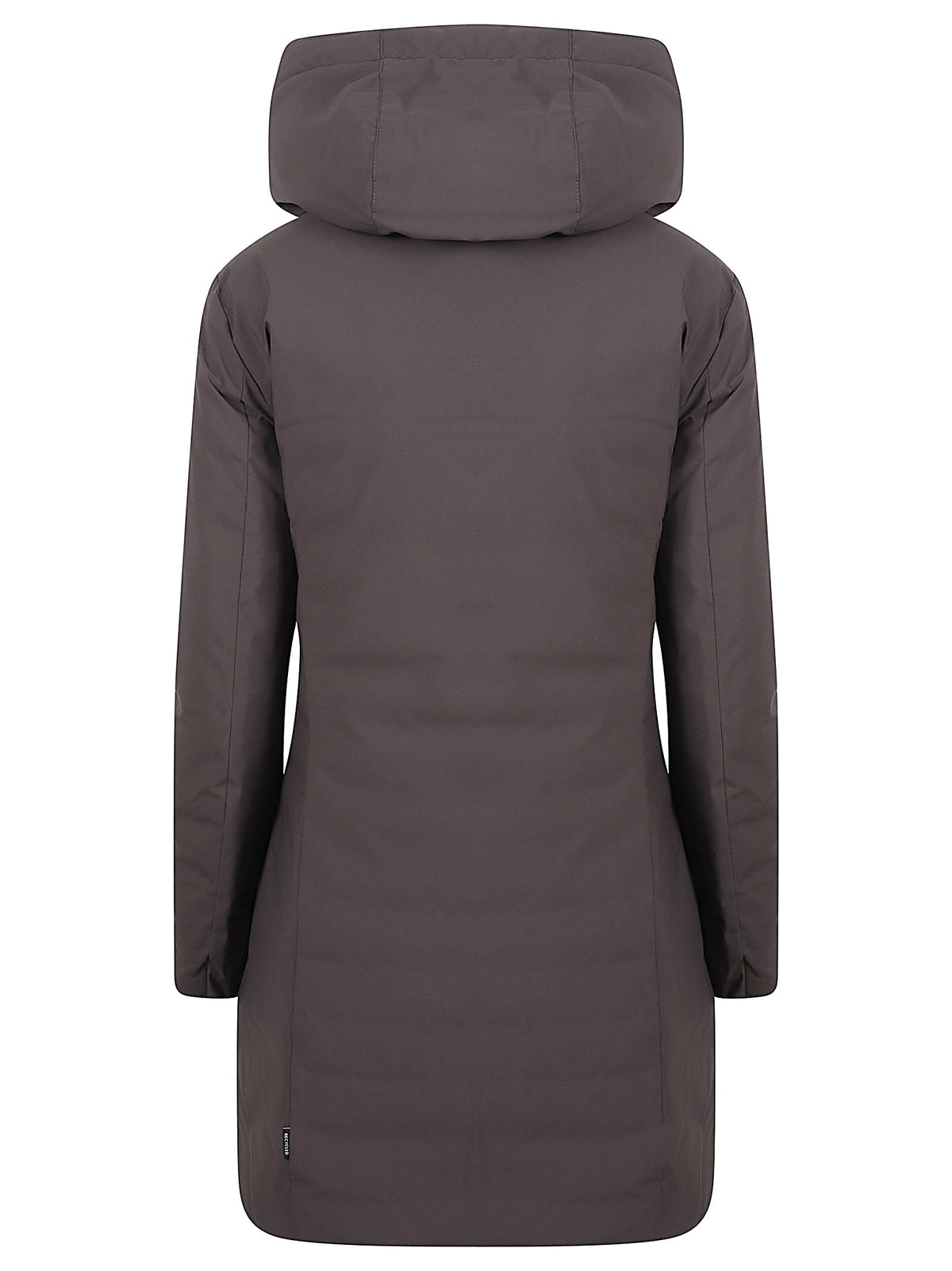 GIACCA LUNGA DONNA LEYLA - SAVE THE DUCK<BR/> D45430W MATT2340009 BROWN BLACK SAVE THE DUCK 