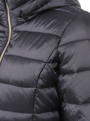GIACCA DONNA CON CAPPUCCIO REMOVIBILE REESE - SAVE THE DUCK<BR/> D47300W IRIS2110000 Black SAVE THE DUCK 