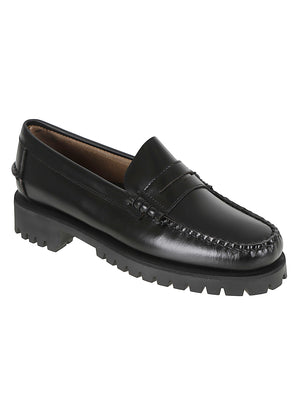 SCARPA MOCASSINO DONNA IN PELLE 7002IJ0 902 BLACK  SEBAGO 