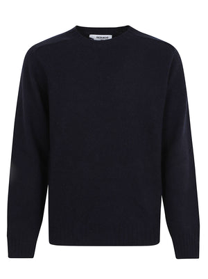 MAGLIONE GIROCOLLO UOMO  IN PURA LANA 74113NW WQ1 BLUE DK SEBAGO 