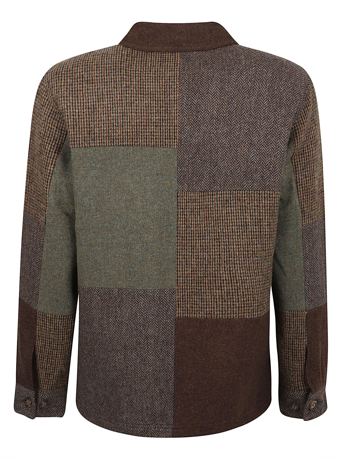 GIACCA CAMICIA UOMO DORR PATCHWORK - SEBAGO 74115TW A00 BROWN MULTICOLOR SEBAGO 
