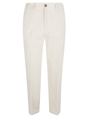 PANTALONE UOMO IN VELLUTO RENDON CORDUROY - SEBAGO <BR/> 74122IW 490 WHITE NATURAL SEBAGO 