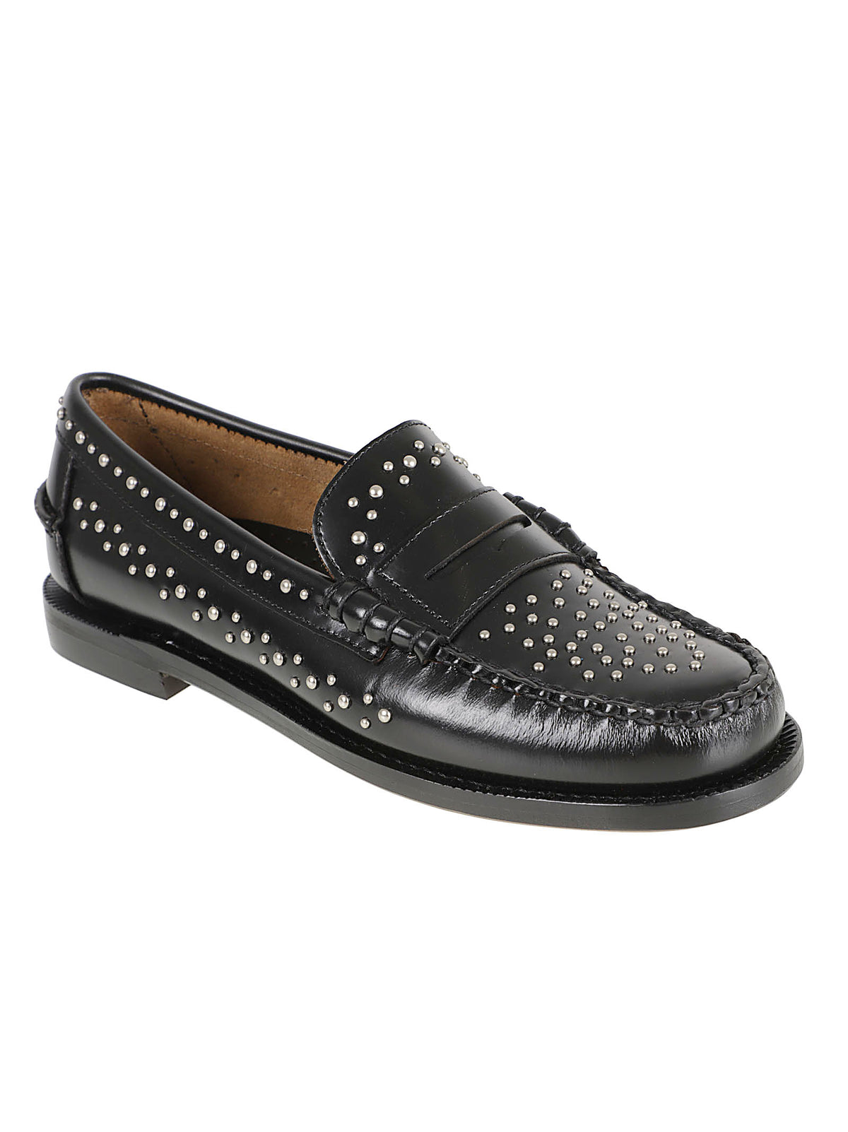 SCARPA DONNA IN PELLE DAN STUDS WOMAN - SEBAGO<BR/> 78118KW 902 BLACK  SEBAGO 
