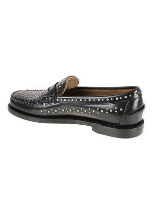 SCARPA DONNA IN PELLE DAN STUDS WOMAN - SEBAGO<BR/> 78118KW 902 BLACK  SEBAGO 