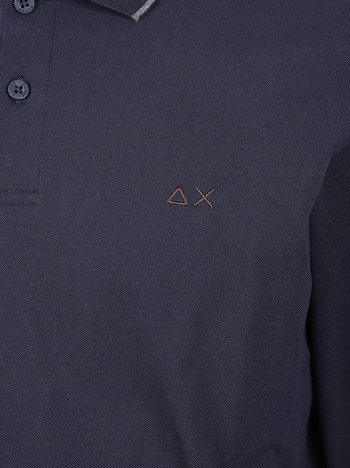 POLO UOMMO SMALL STRIPES - SUN68 <BR/> A46103 07 NAVY BLUE SUN68 