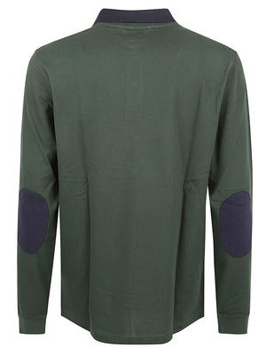 POLO UOMO BIG STRIPE - SUN68 <BR/> A46104 37 Verde scuro SUN68 