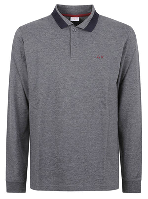 POLO UOMO BIG STRIPE - SUN68 <BR/> A46104 47 Grigio scuro SUN68 