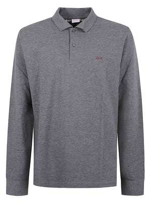 POLO UOMO CONTRAST  - SUN68<BR/> A46106 47 Grigio scuro SUN68 