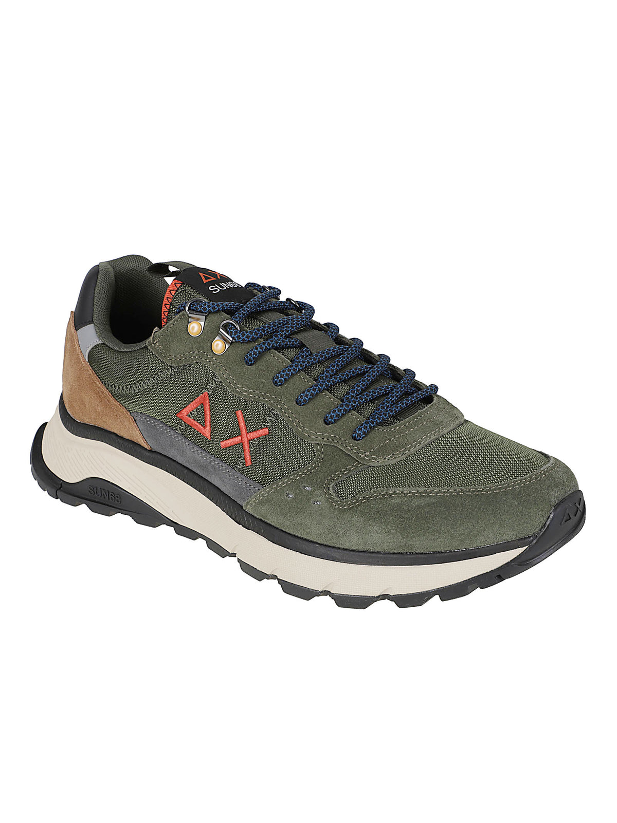 SNEAKERS UOMO FIRE & CAMPING - SUN68<BR/> BZ46138 74 MILITARE SCURO SUN68 