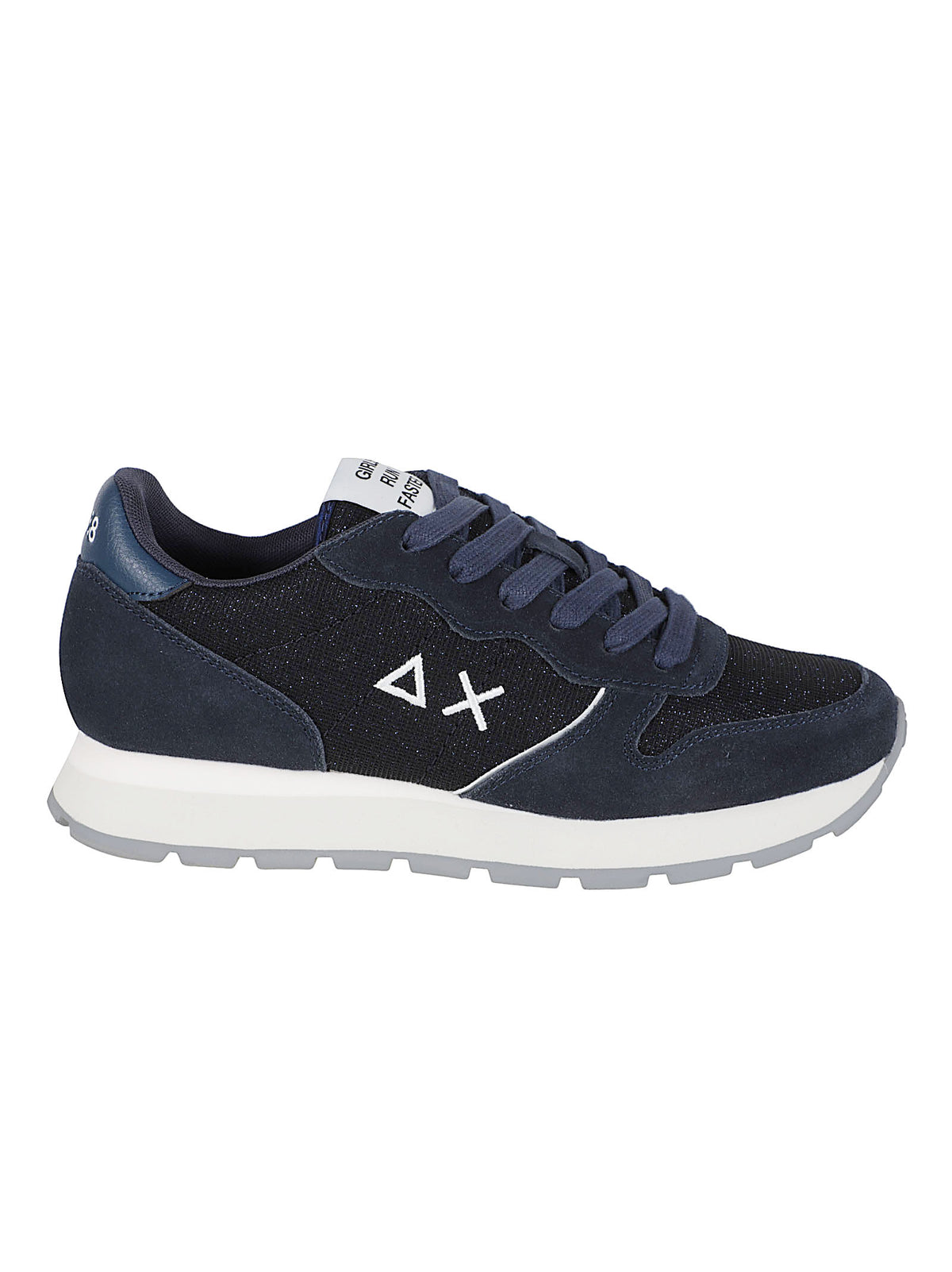 SNEAKERS DONNA ALLY GLITTER TEXTILE - SUN68 BZ46204 07 NAVY BLUE SUN68 