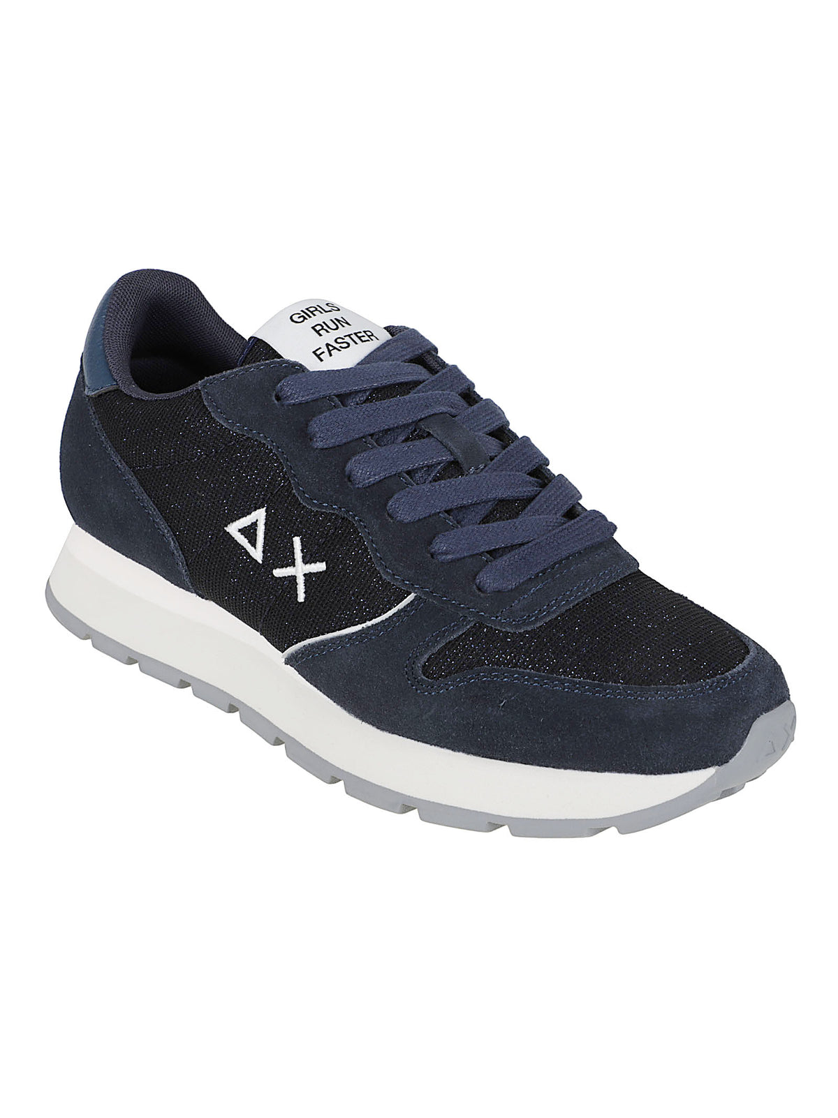 SNEAKERS DONNA ALLY GLITTER TEXTILE - SUN68 BZ46204 07 NAVY BLUE SUN68 