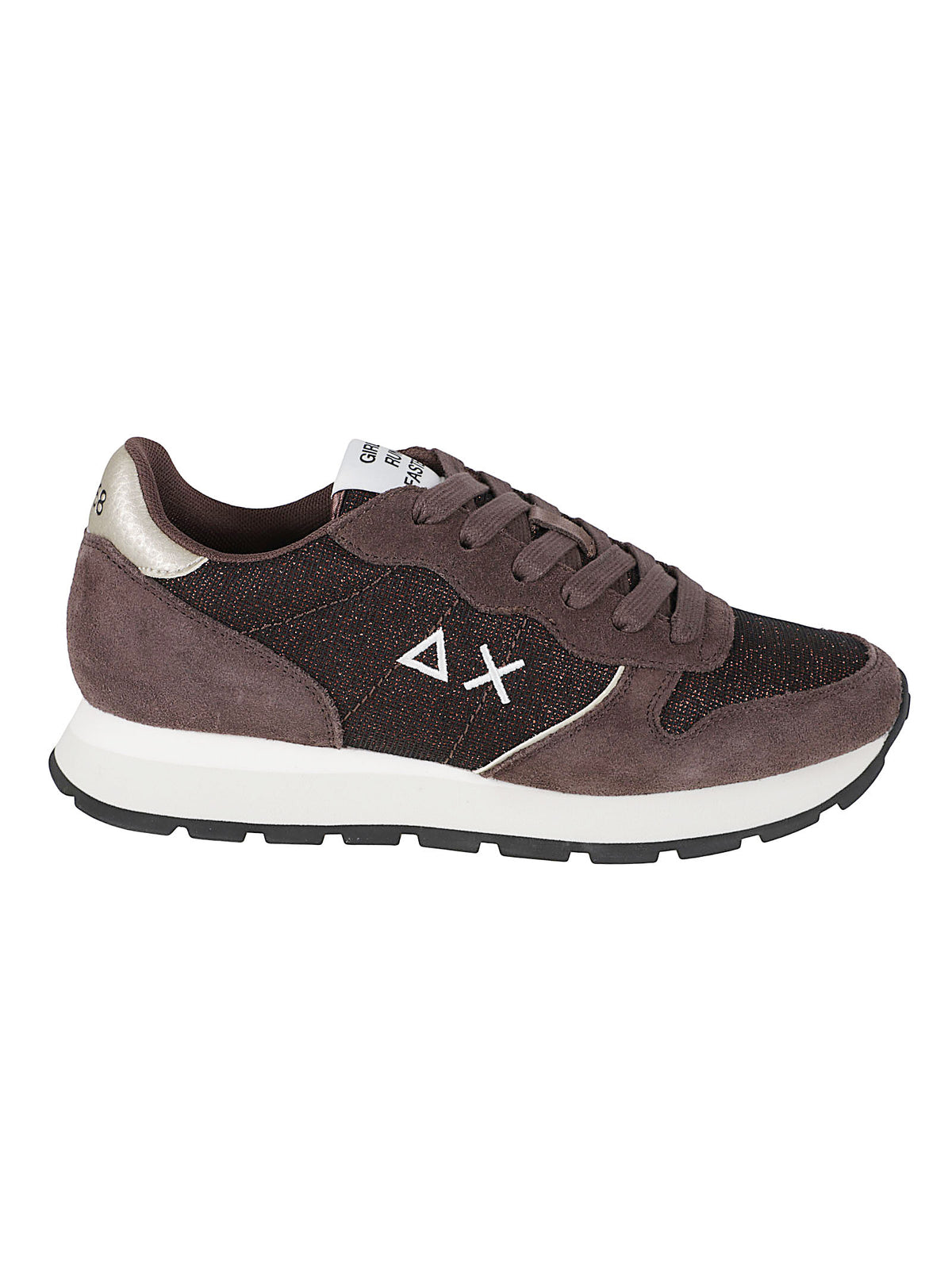 SNEAKERS DONNA ALLY GLITTER TEXTILE - SUN68<BR/> BZ46204 08 Marrone SUN68 