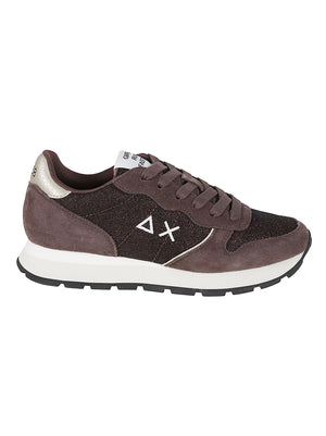 SNEAKERS DONNA ALLY GLITTER TEXTILE - SUN68<BR/> BZ46204 08 Marrone SUN68 