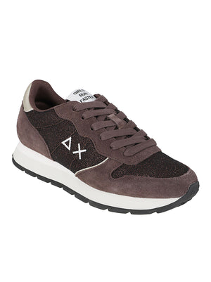 SNEAKERS DONNA ALLY GLITTER TEXTILE - SUN68<BR/> BZ46204 08 Marrone SUN68 