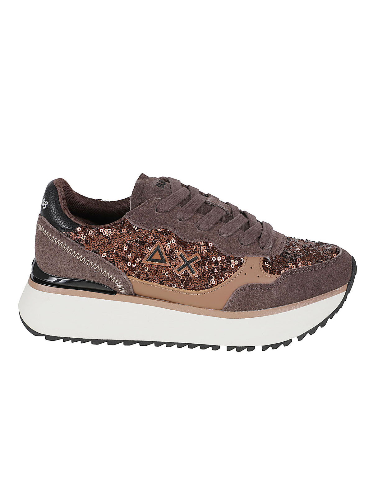 SNEAKERS DONNA BIG ALLY SEQUIN - SUN68 BZ46219 08 Marrone SUN68 