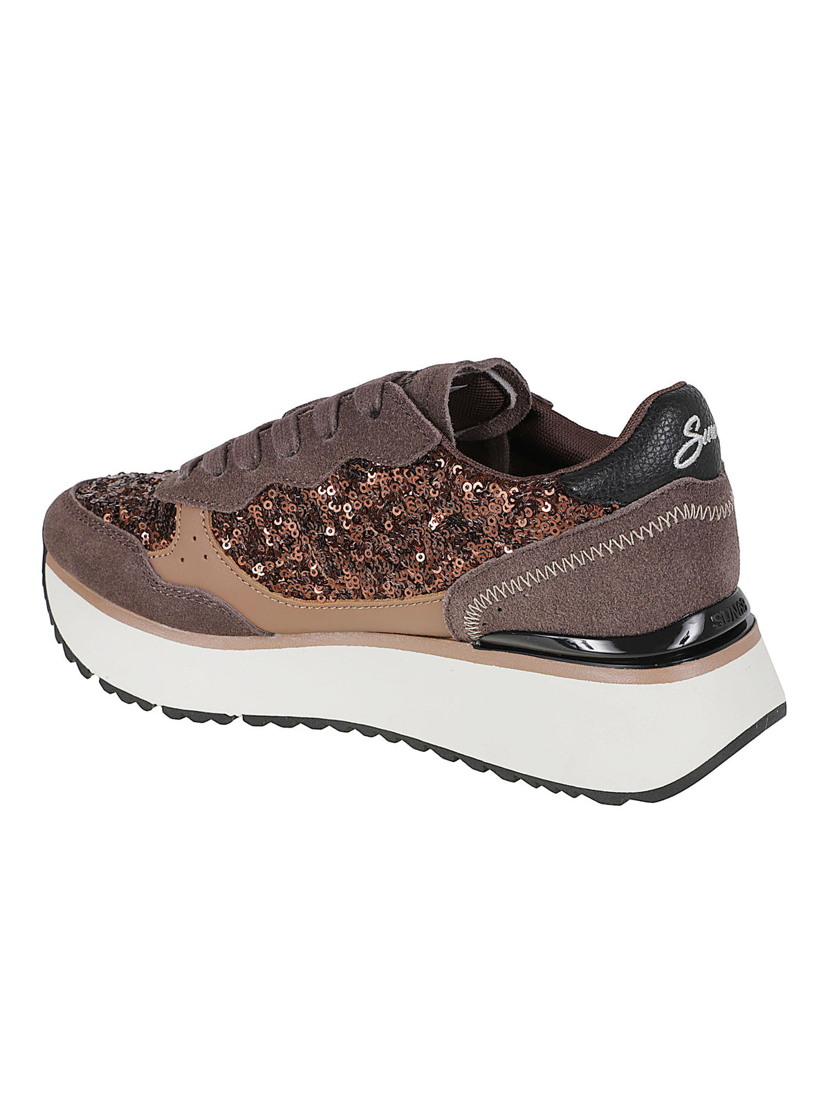 SNEAKERS DONNA BIG ALLY SEQUIN - SUN68 BZ46219 08 Marrone SUN68 