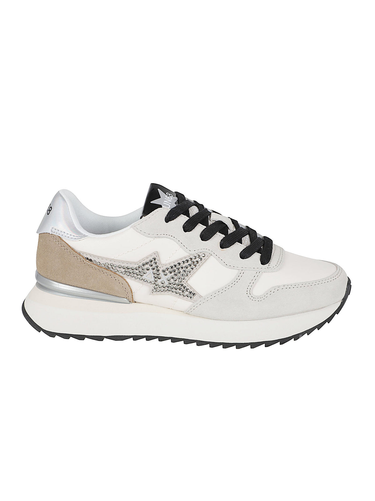 SNEAKERS DONNA STARGIRL STRASS LOGO - SUN68 BZ46223 31 BIANCO PANNA SUN68 