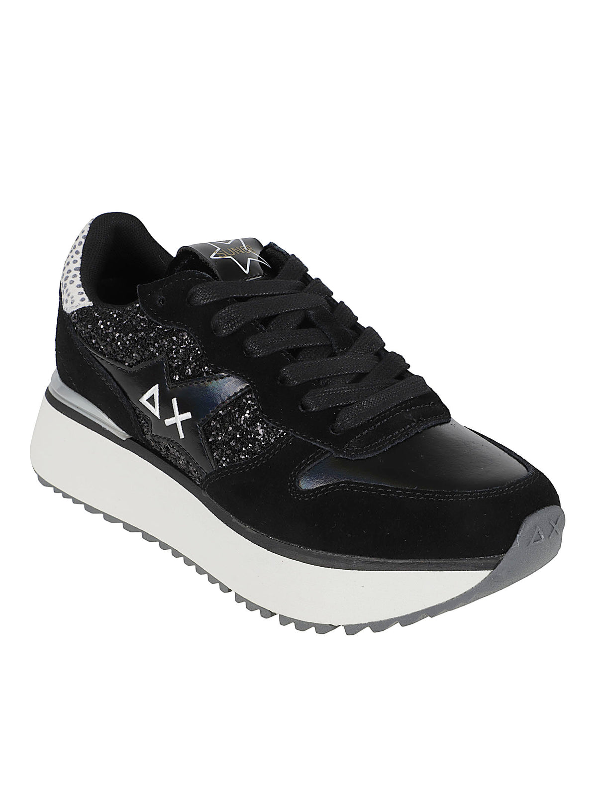 SNEAKERS DONNA BIG STARGIRLGLITTER -SUN68<BR/> BZ46230 11 Nero SUN68 