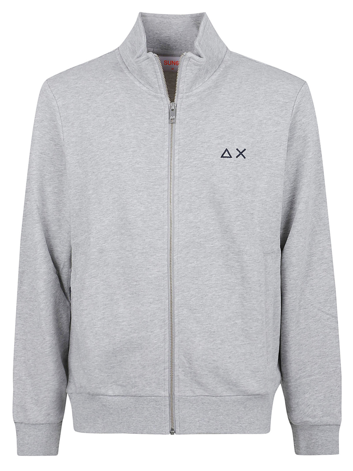 FELPA UOMO TRACKZIP BASIC - SUN68 <BR/> F46101 06 Grigio chiaro SUN68 