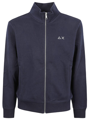 FELPA UOMO TRACKZIP BASIC - SUN68 F46101 07 NAVY BLUE SUN68 